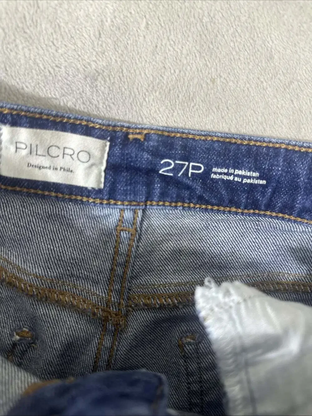 Pilcro Anthropologie Women’s 27P Dark Wash Wide Leg Jeans Petite
